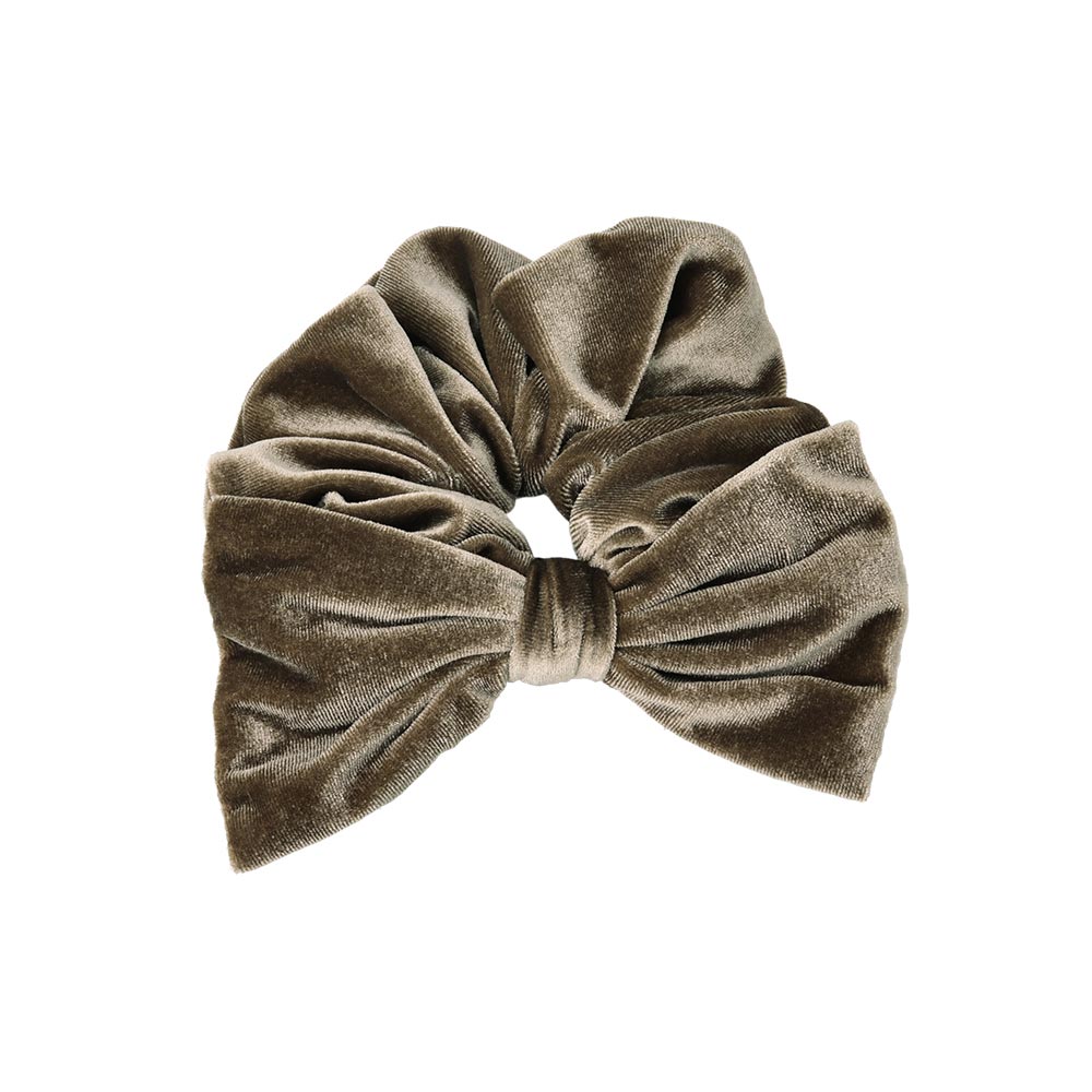 Large Velvet Bow Scrunchie