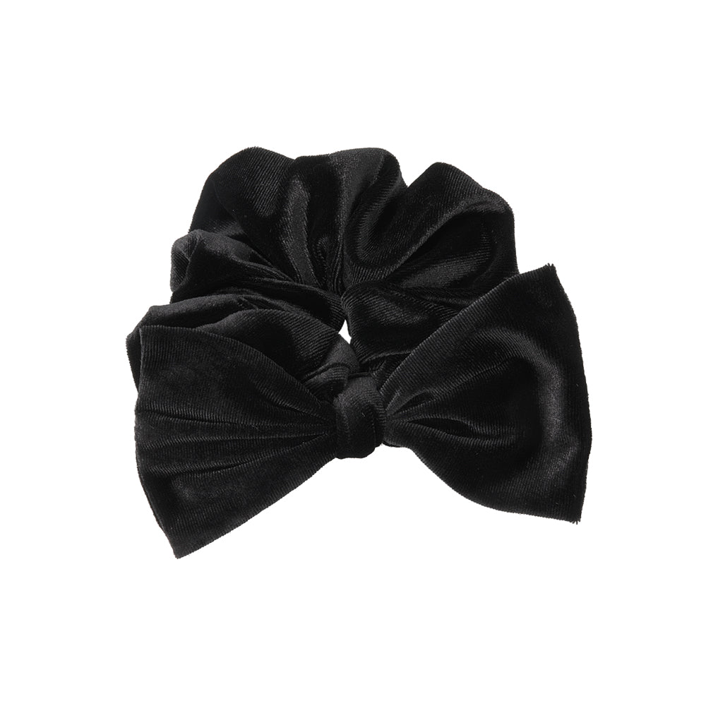Large Velvet Bow Scrunchie