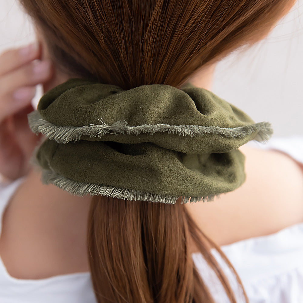 Fringe Edge Scrunchie