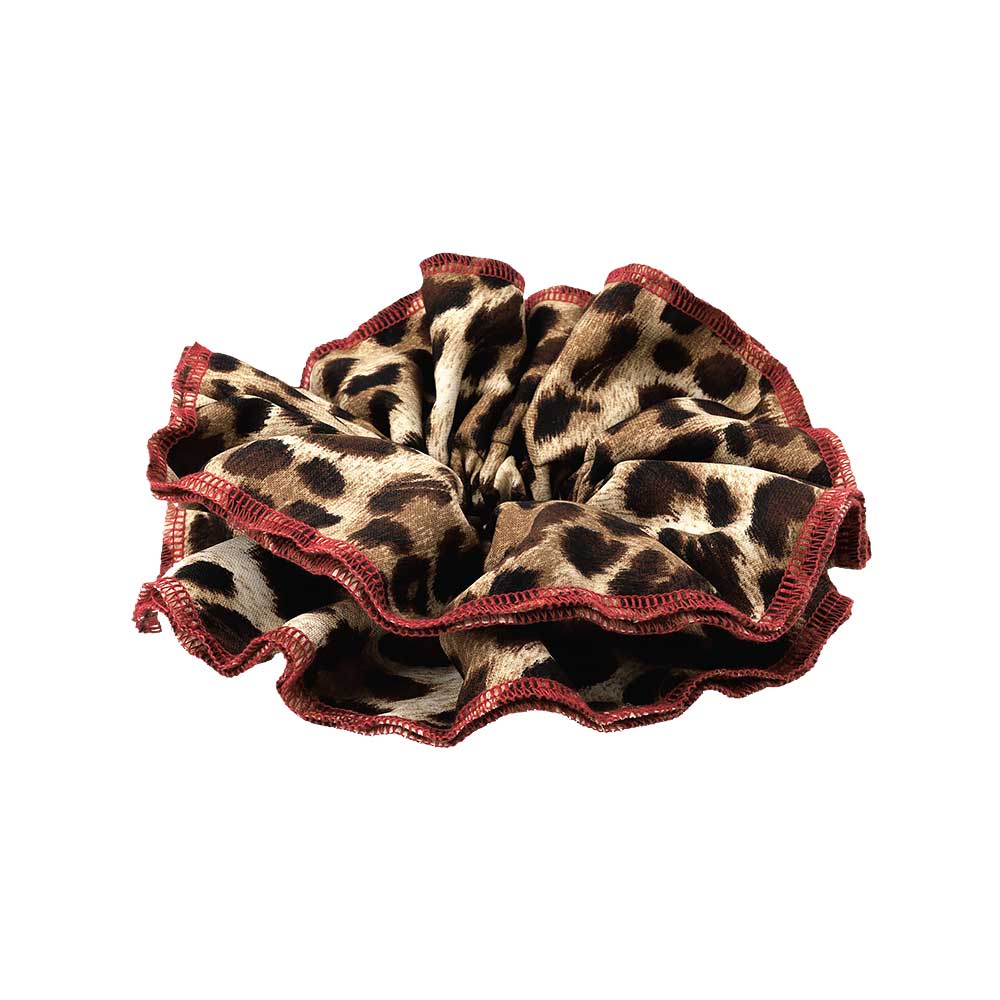 Large Leopard Print Scrunchie