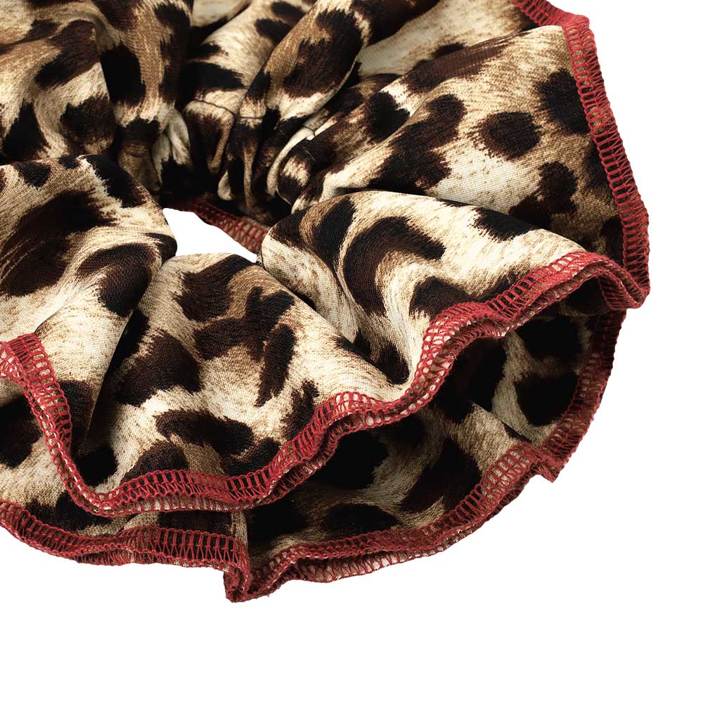 Large Leopard Print Scrunchie