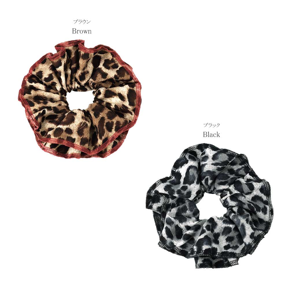 Large Leopard Print Scrunchie
