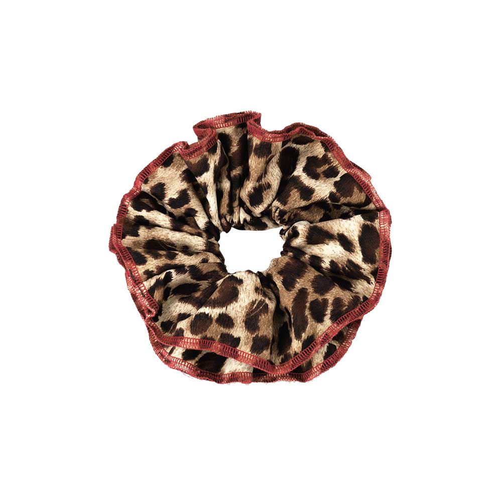Large Leopard Print Scrunchie