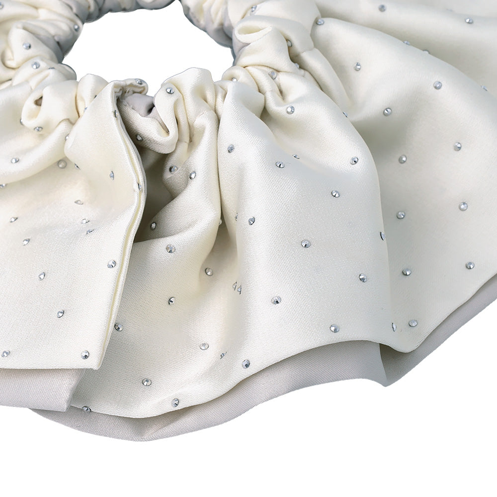 Oversized Metallic Dot Scrunchie