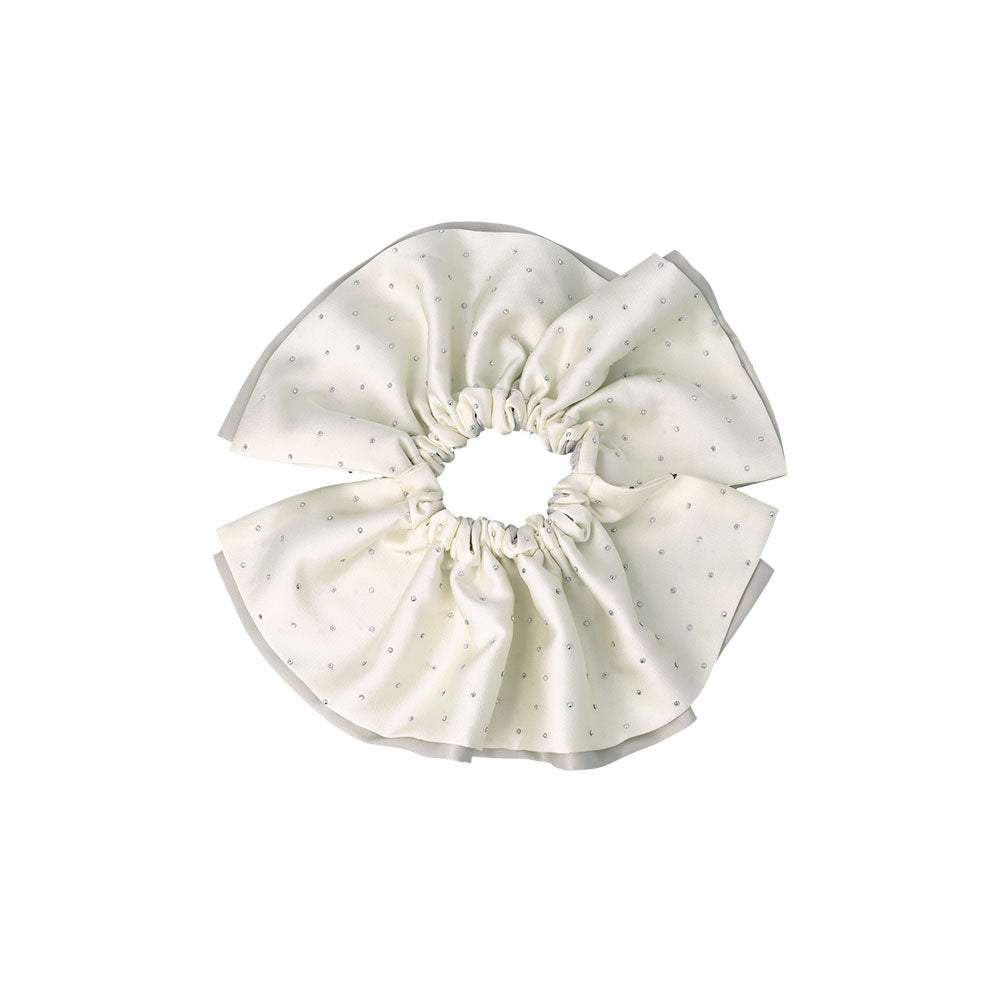 Oversized Metallic Dot Scrunchie