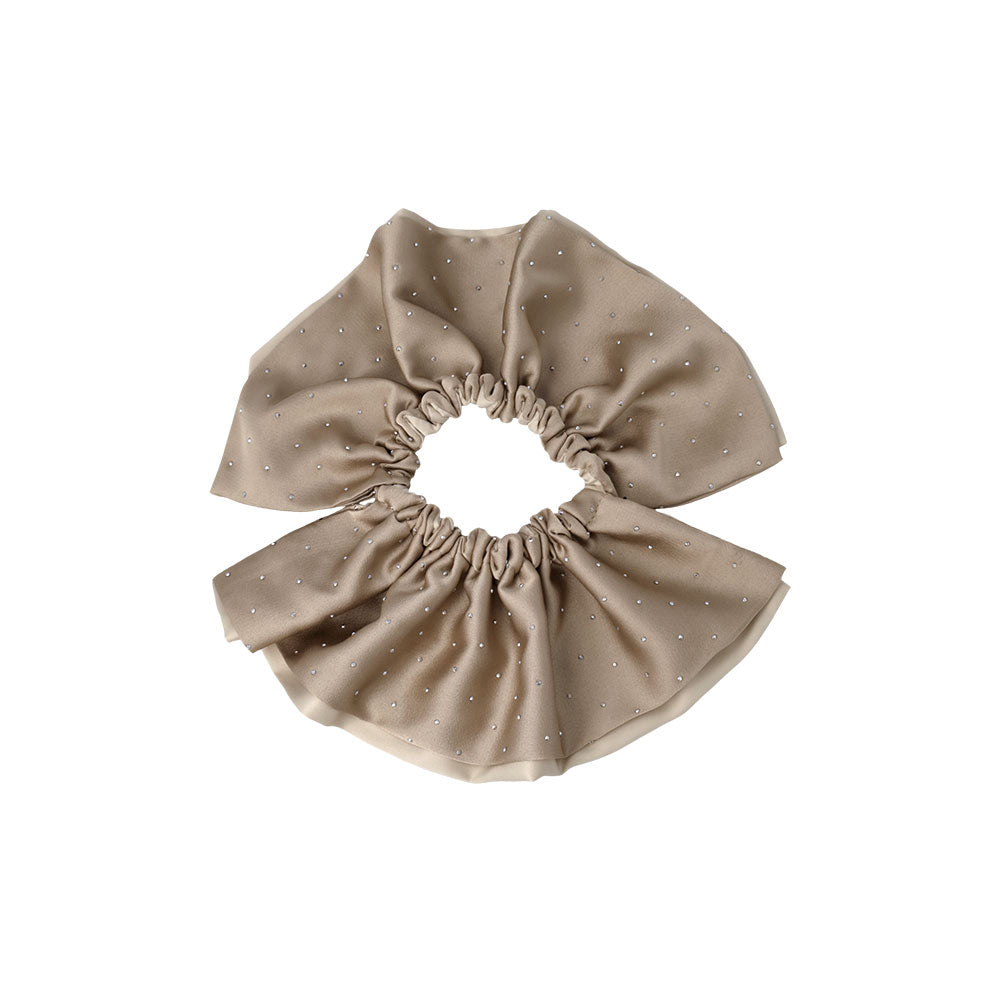 Oversized Metallic Dot Scrunchie