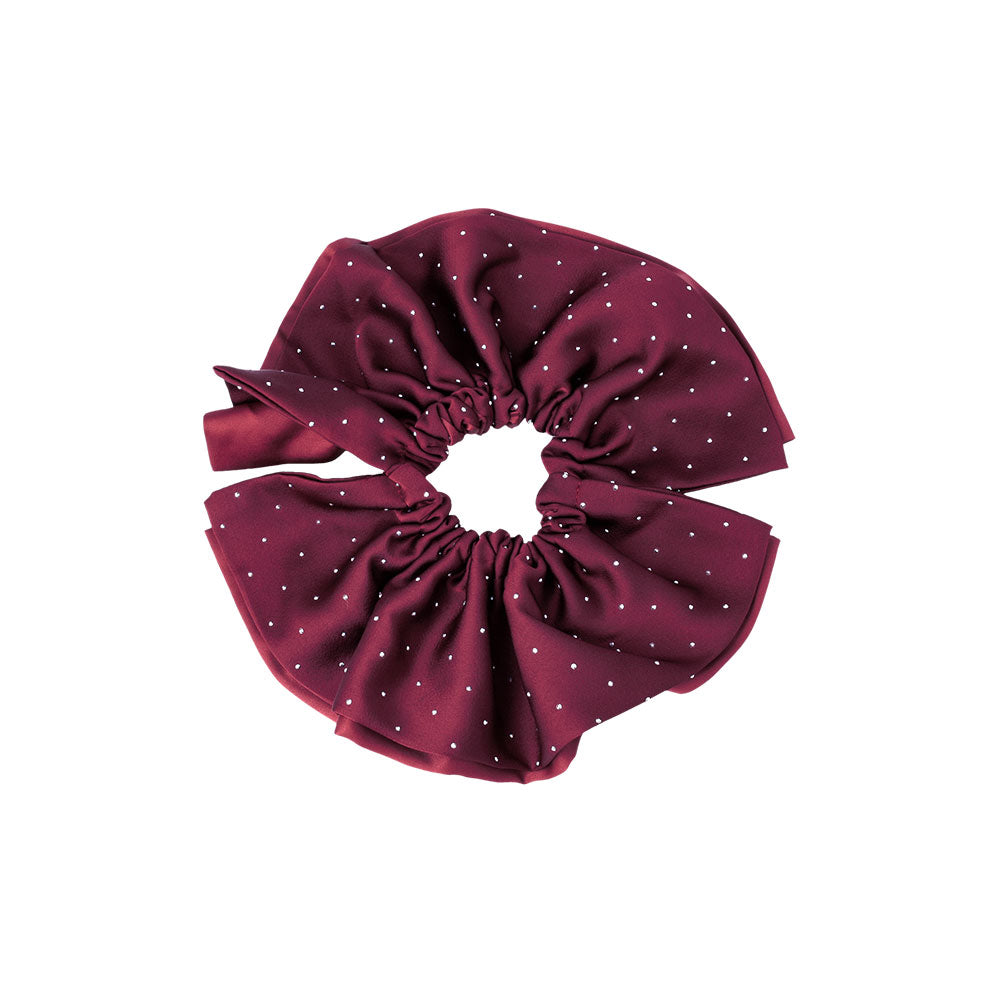 Oversized Metallic Dot Scrunchie