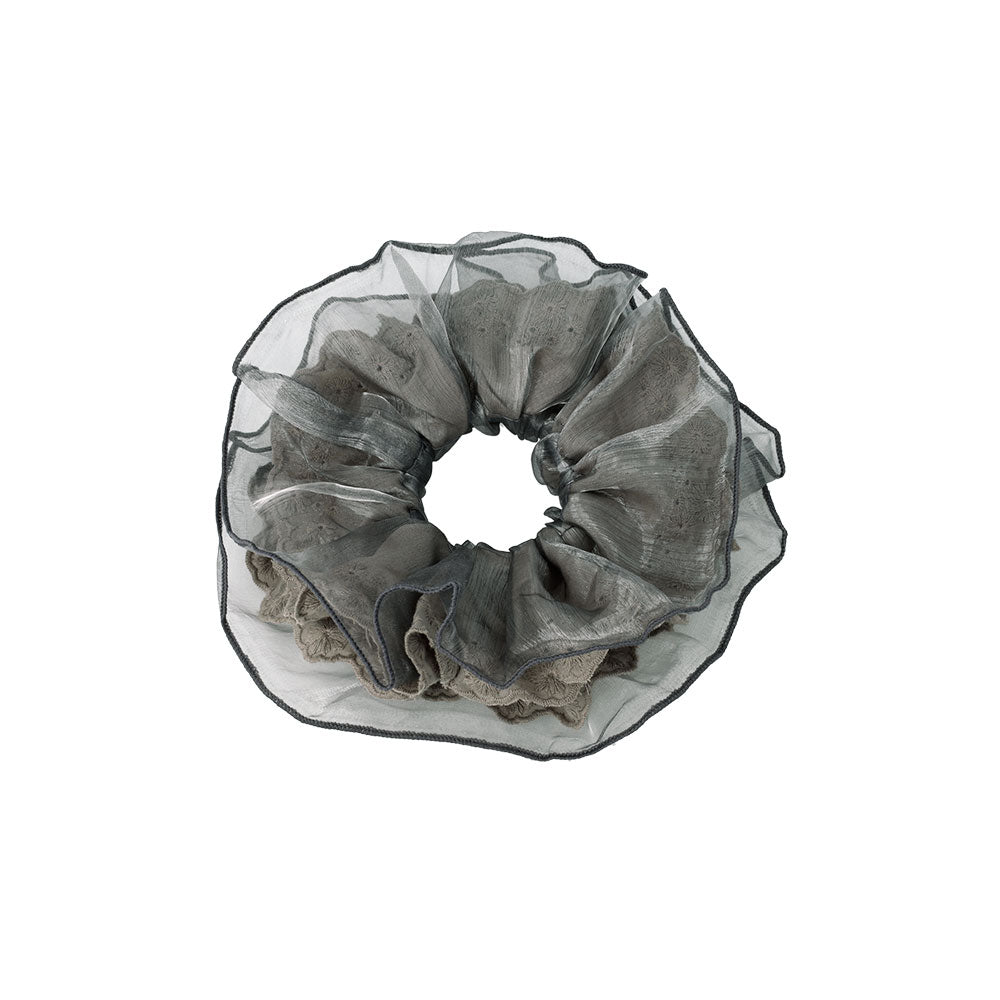 Oversized Sheer Layered Scrunchie