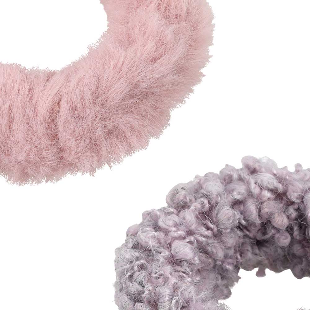 Fuzzy Hair Tie Set
