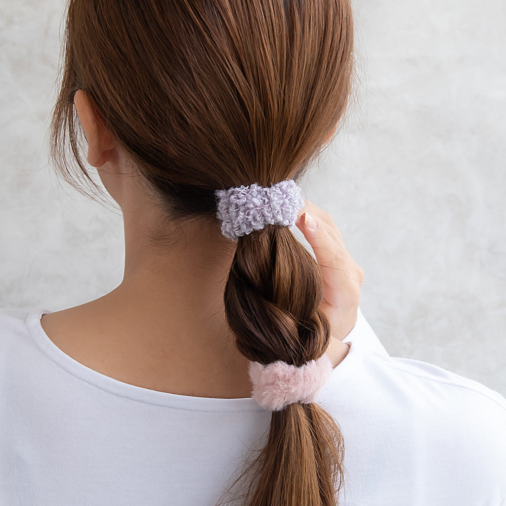 Fuzzy Hair Tie Set