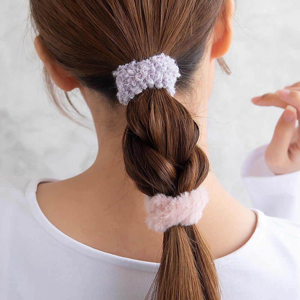 Fuzzy Hair Tie Set - osewaya