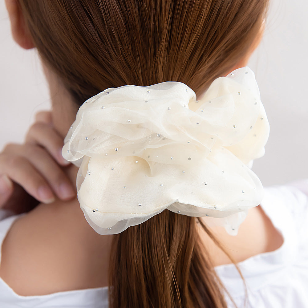 Metallic Dot Large Scrunchie
