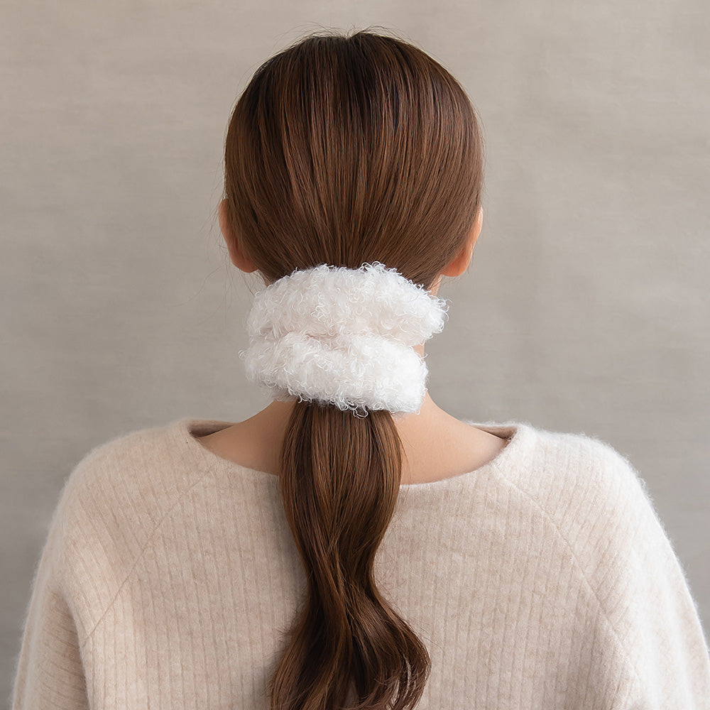 Fuzzy Voluminous Scrunchie