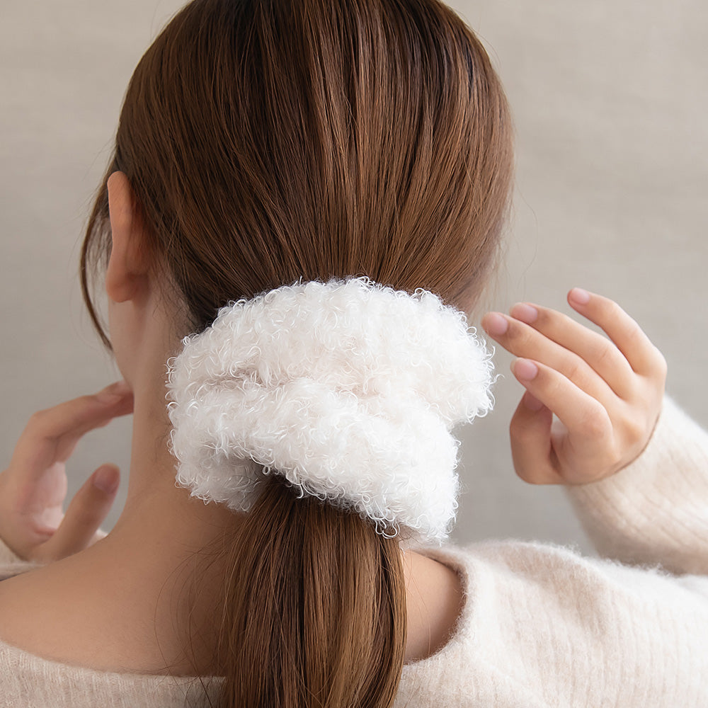 Fuzzy Voluminous Scrunchie
