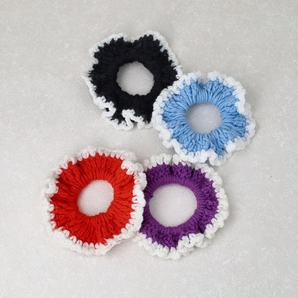 Trimmed Knit Scrunchie