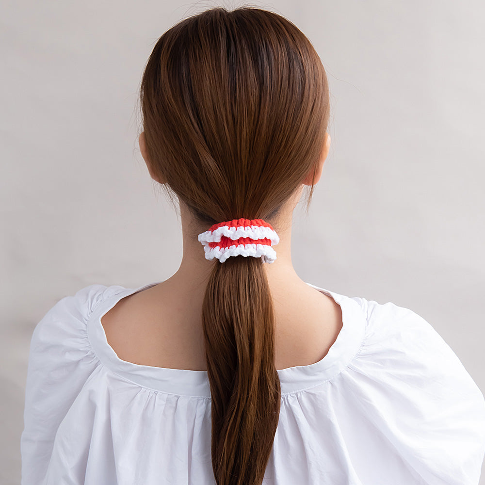 Trimmed Knit Scrunchie