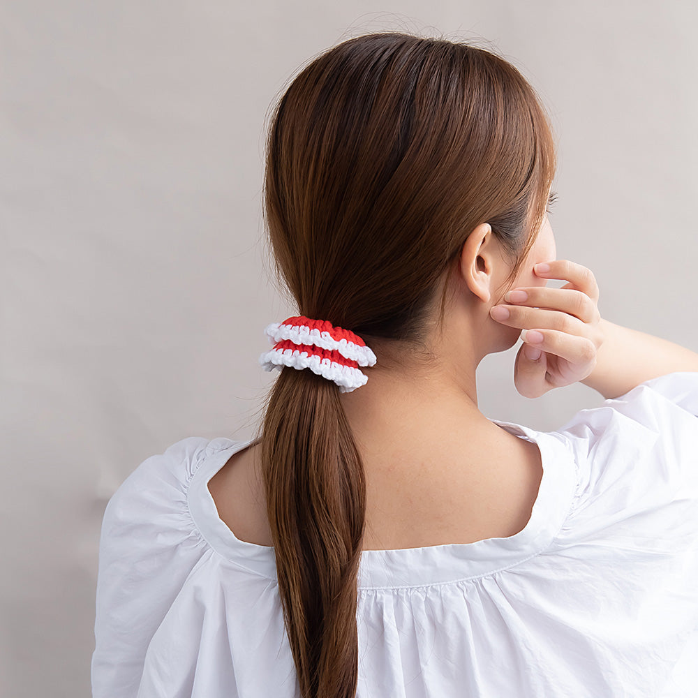 Trimmed Knit Scrunchie