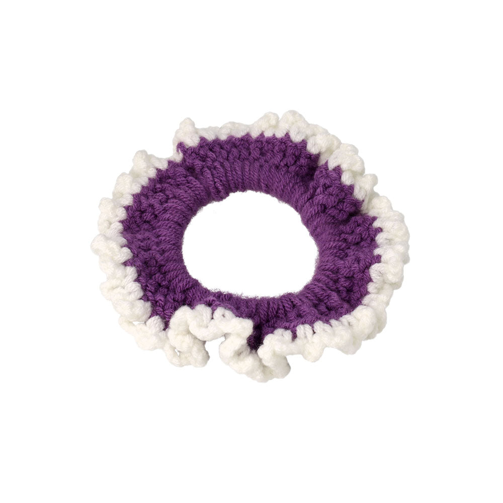 Trimmed Knit Scrunchie