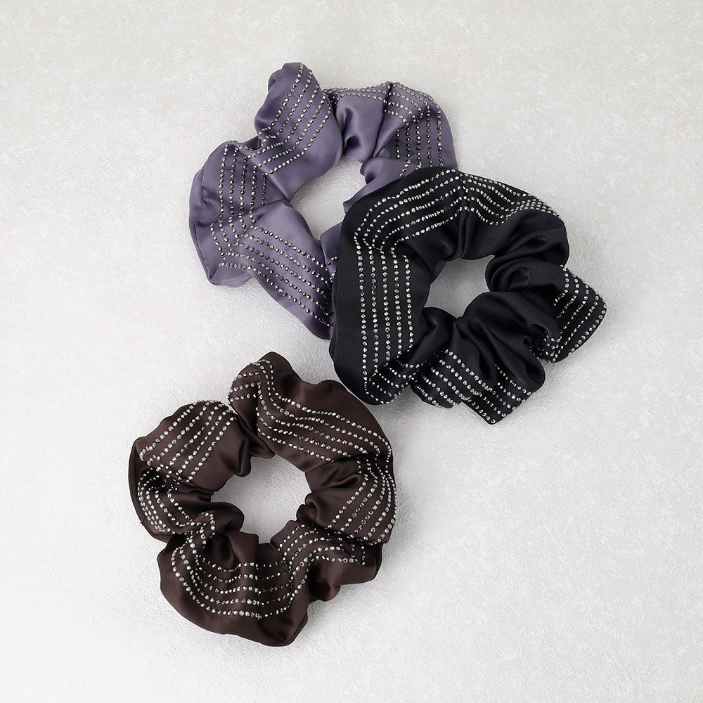 Rhinestone Sleek Scrunchie