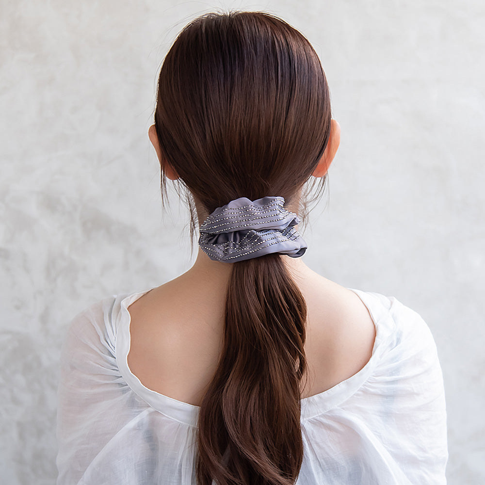 Rhinestone Sleek Scrunchie