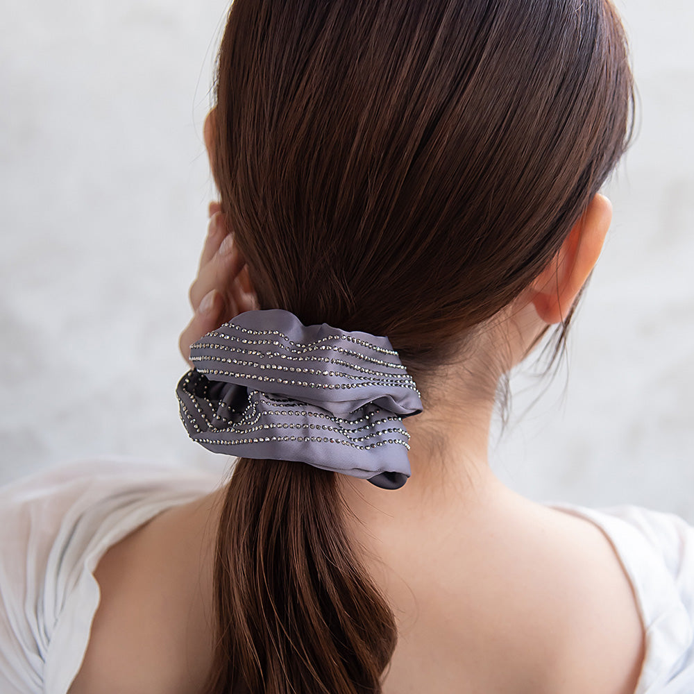 Rhinestone Sleek Scrunchie