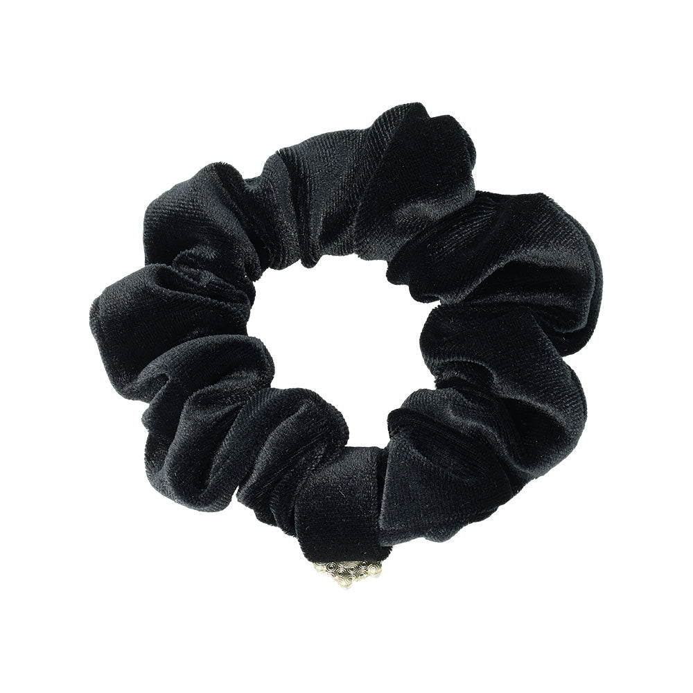 Oval Bijou Velvet Scrunchie