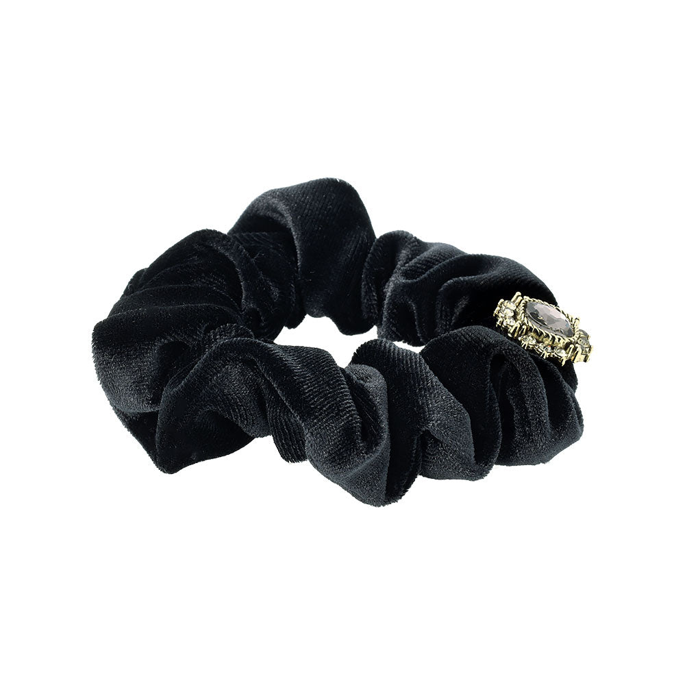Square Bijou Velvet Scrunchie