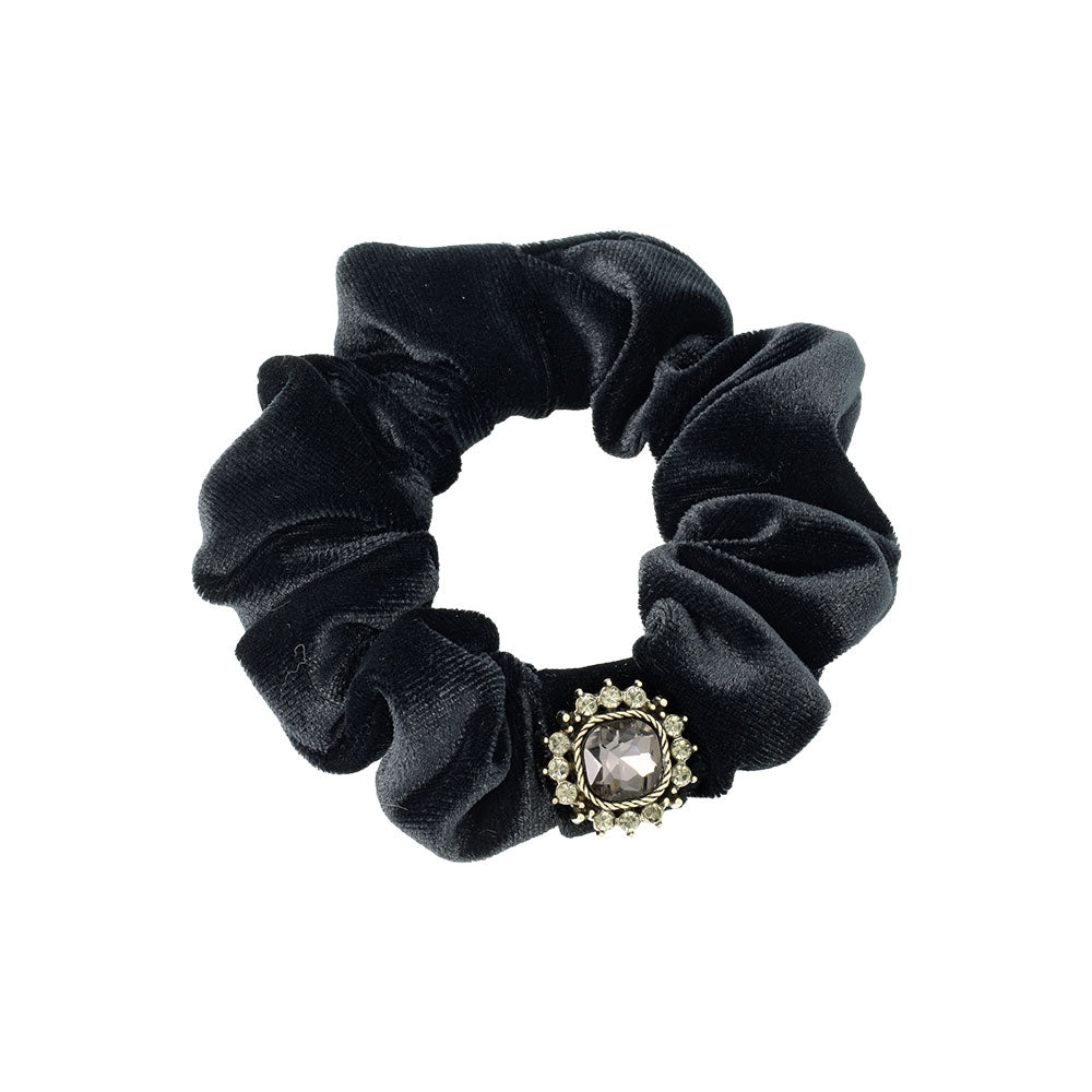 Square Bijou Velvet Scrunchie