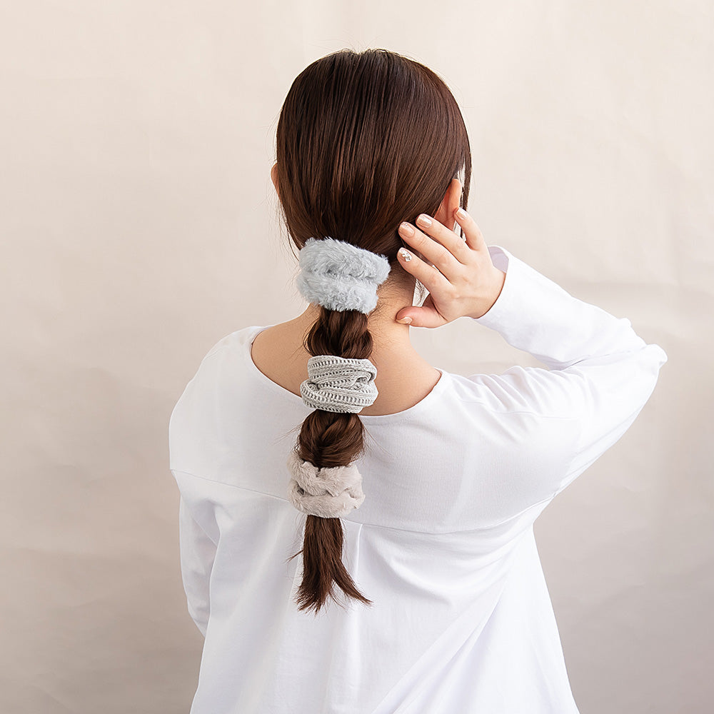 Cozy Muted Color Scrunchie Pack