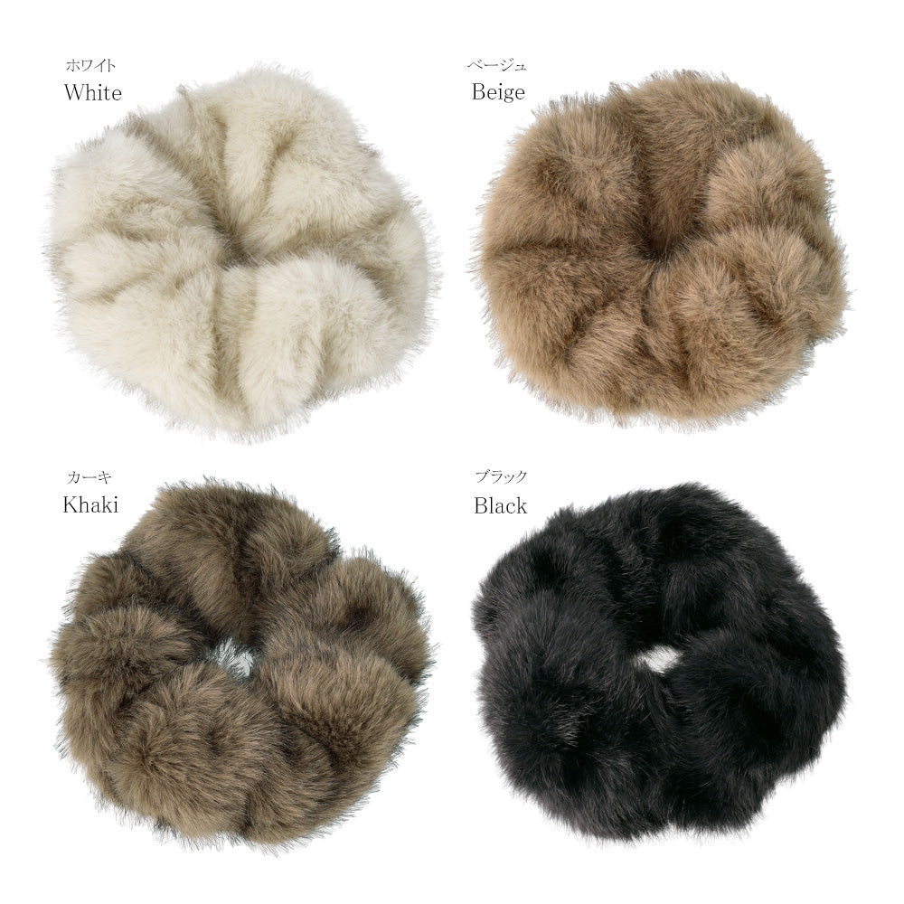 Faux Fur Scrunchie