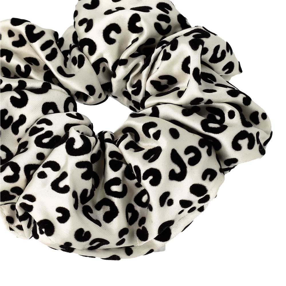 Shimmering Leopard Pattern Scrunchie
