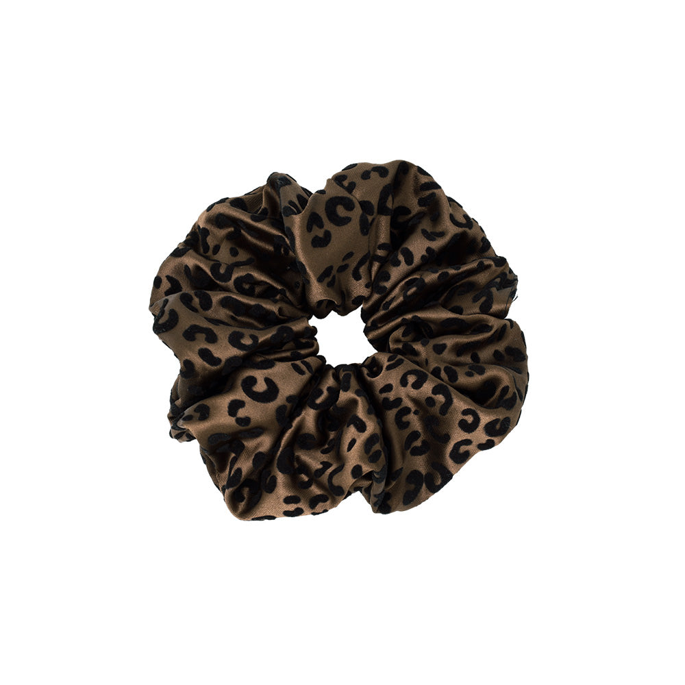 Shimmering Leopard Pattern Scrunchie