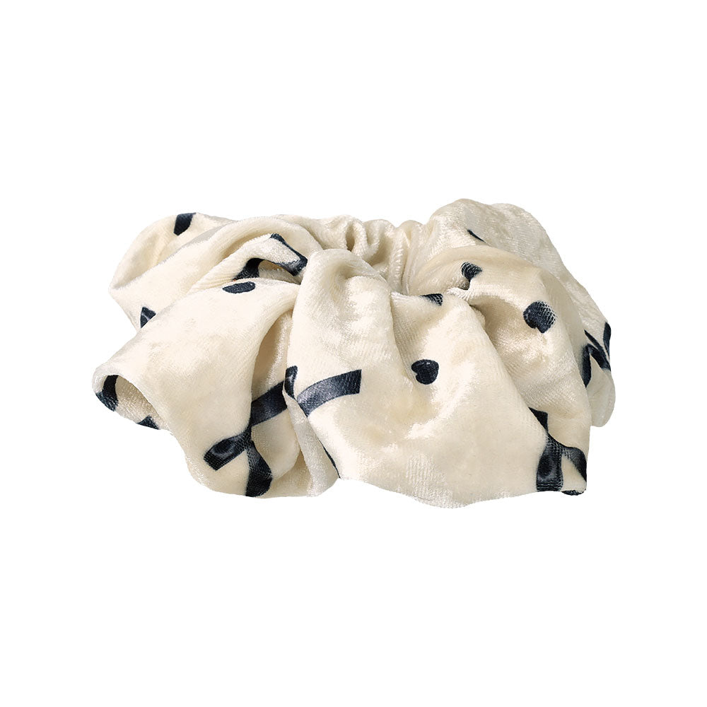 Printed Bow Soft Scrunchie