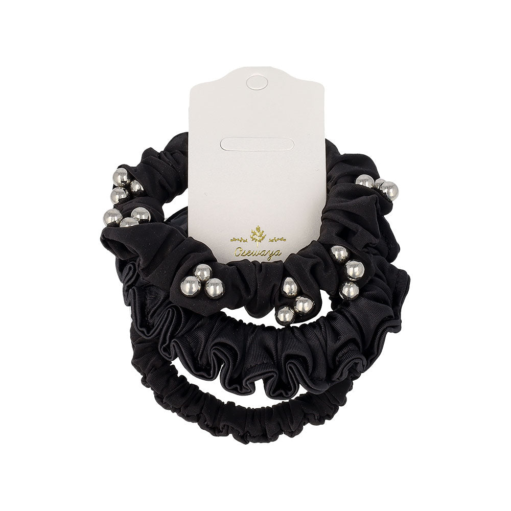 Mixed Black Scrunchie Pack