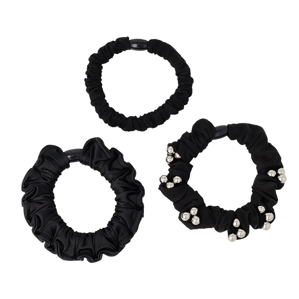 Mixed Black Scrunchie Pack