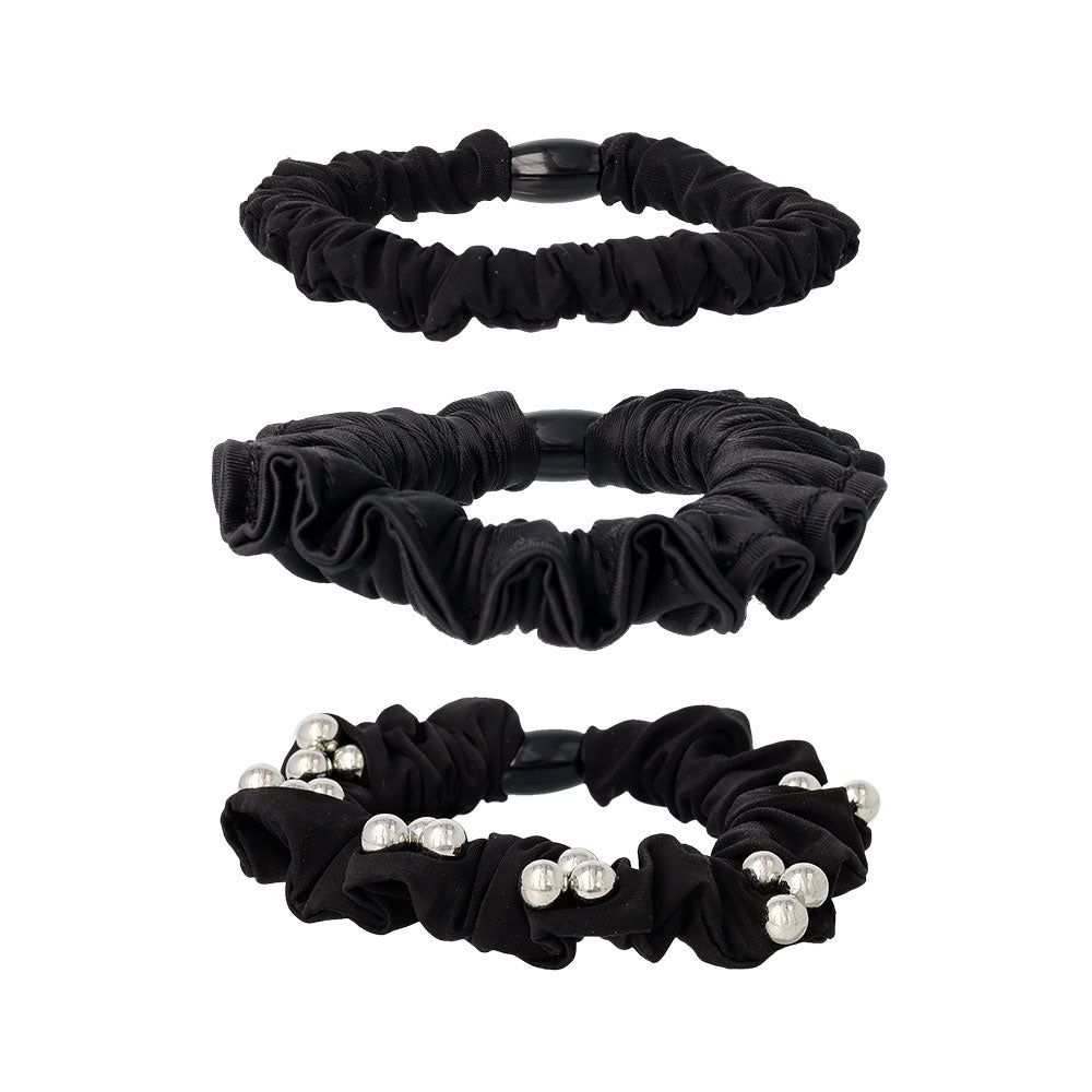 Mixed Black Scrunchie Pack