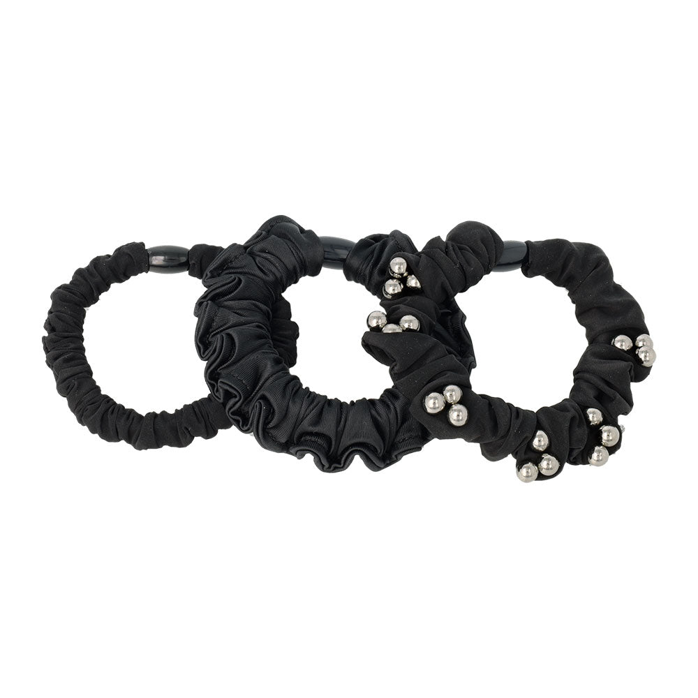 Mixed Black Scrunchie Pack