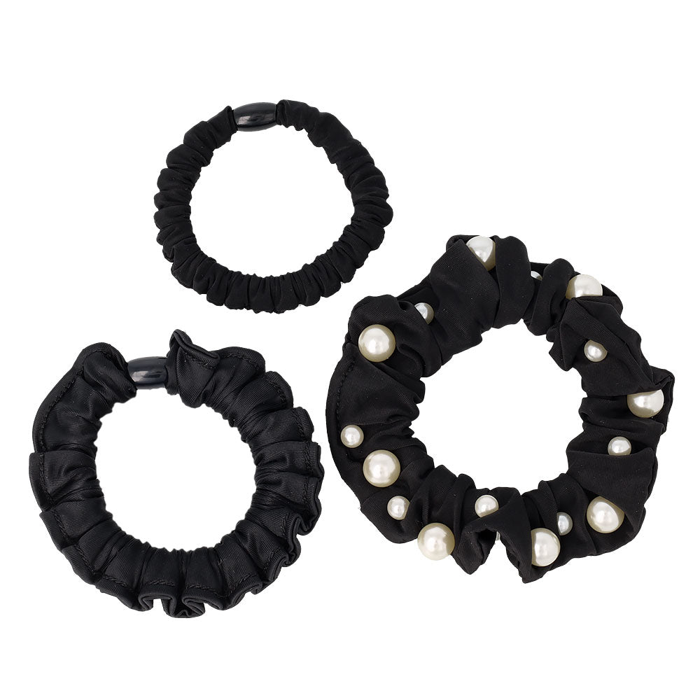 Mixed Black Scrunchie Pack