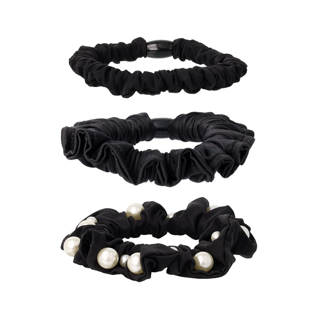 Mixed Black Scrunchie Pack