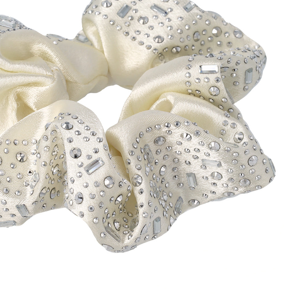 Studded Satin Scrunchie