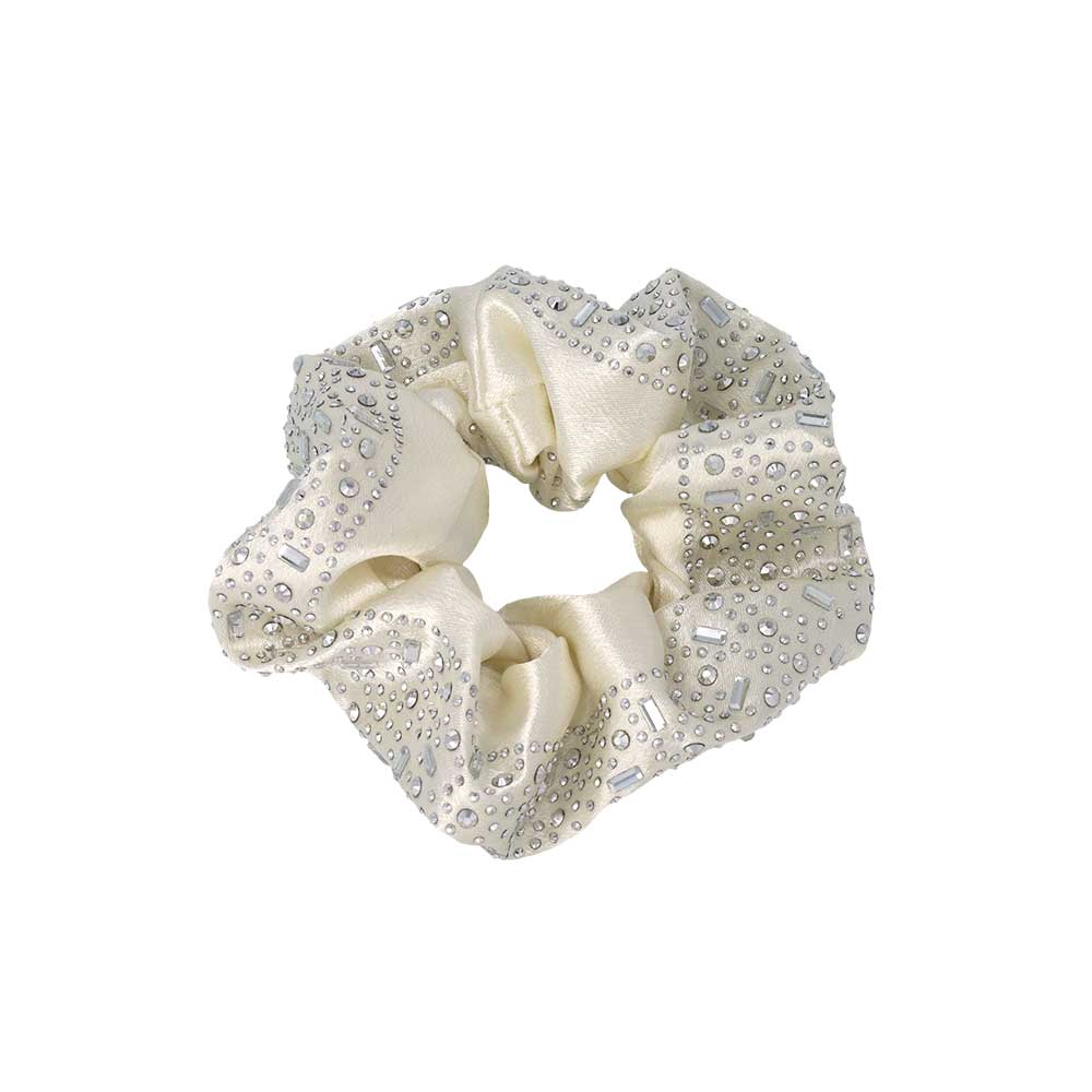 Studded Satin Scrunchie