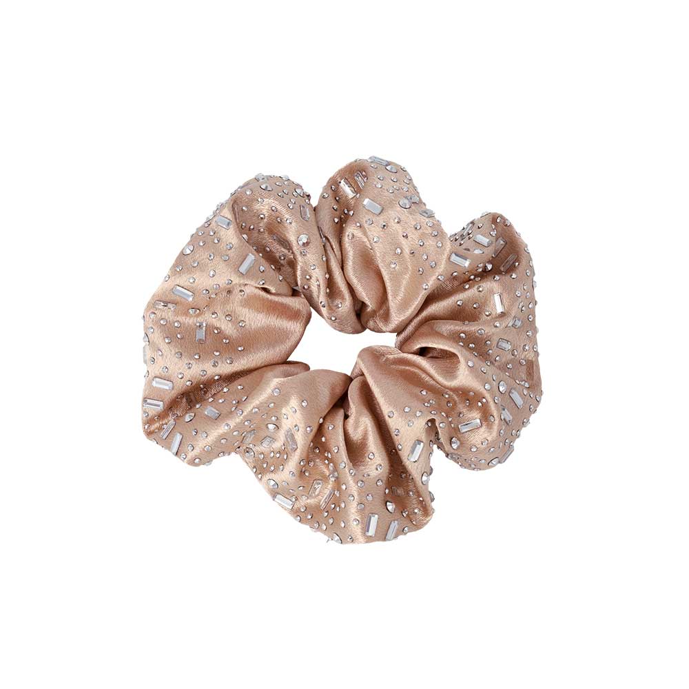 Studded Satin Scrunchie