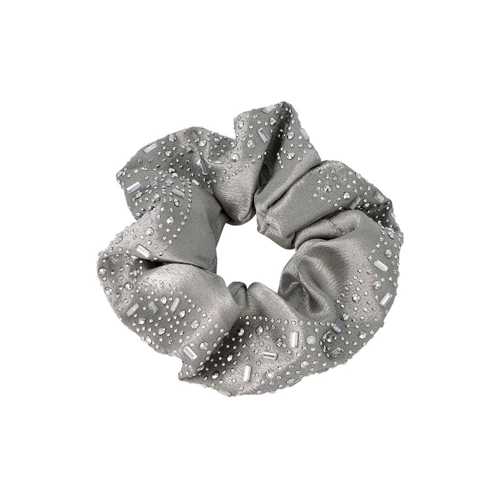 Studded Satin Scrunchie