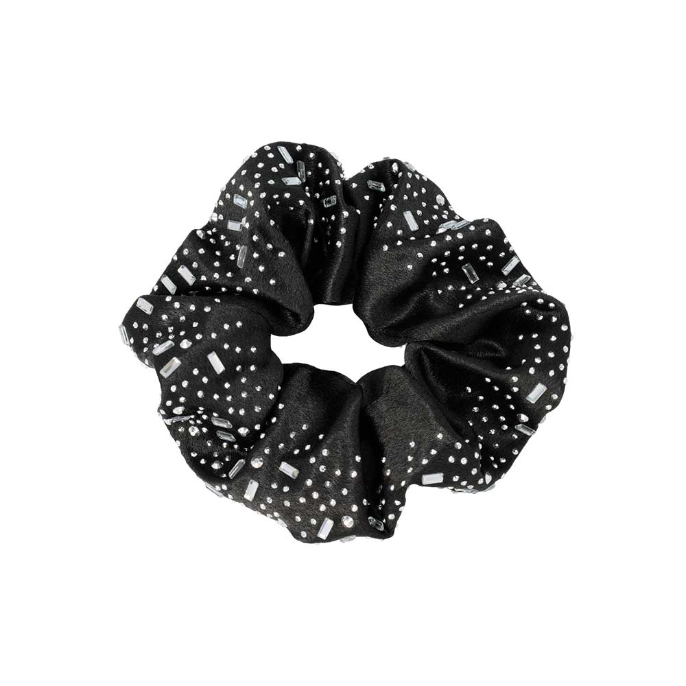 Studded Satin Scrunchie