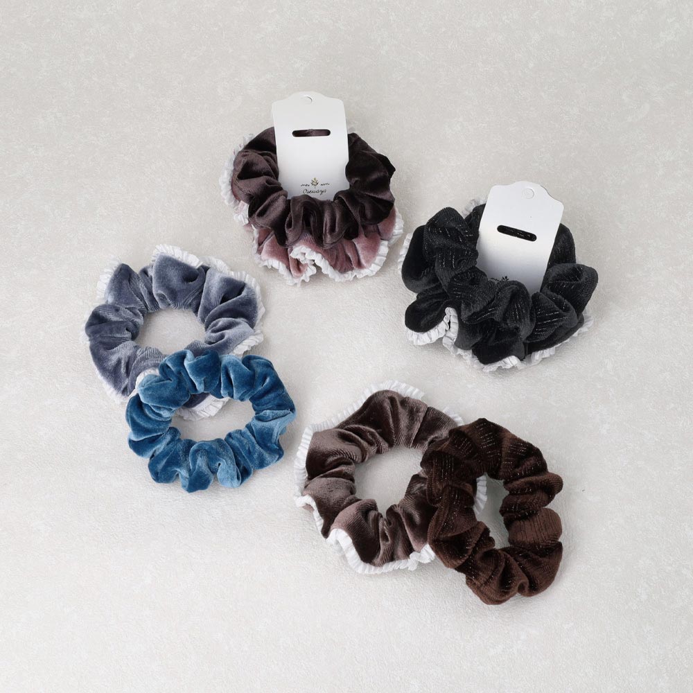 Velvet Scrucnhie Set