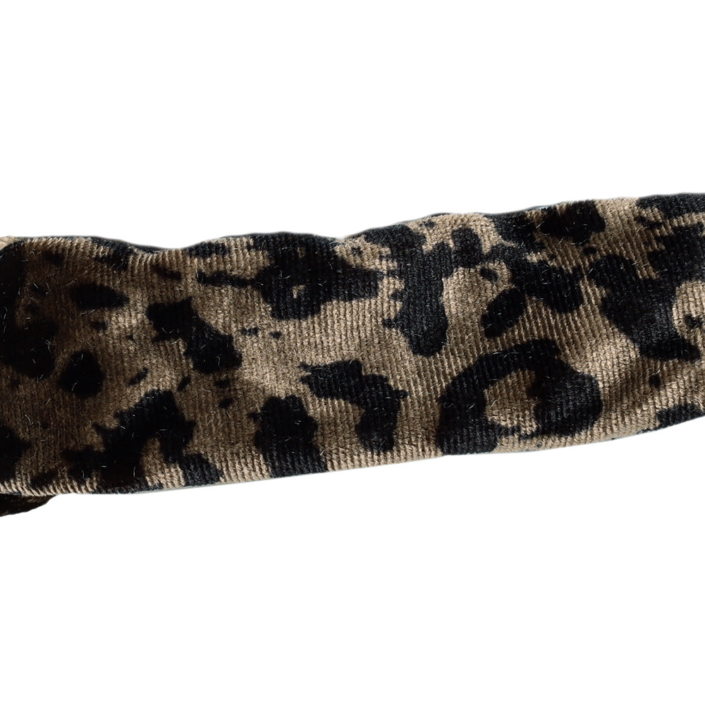 Leopard Pattern Velvet Scrunchie