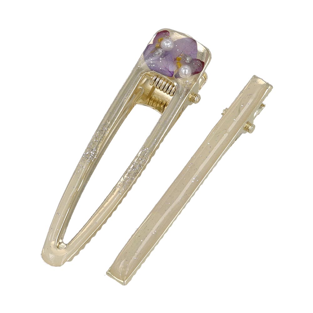 Flower Resin Pinch Clip Set