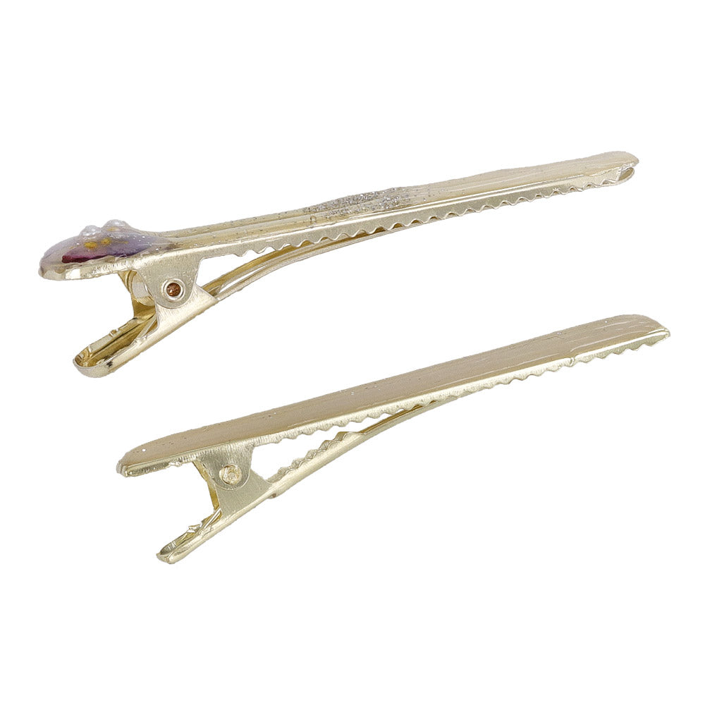 Flower Resin Pinch Clip Set