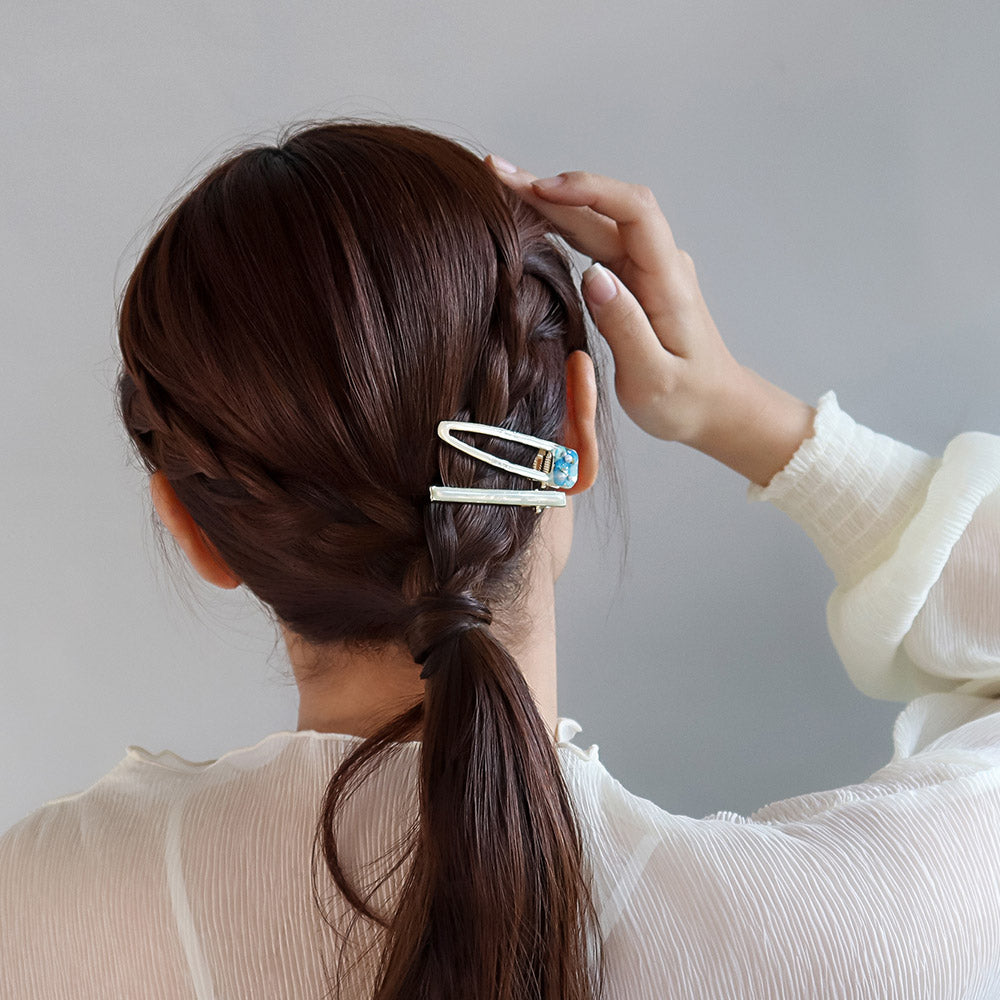 Flower Resin Pinch Clip Set