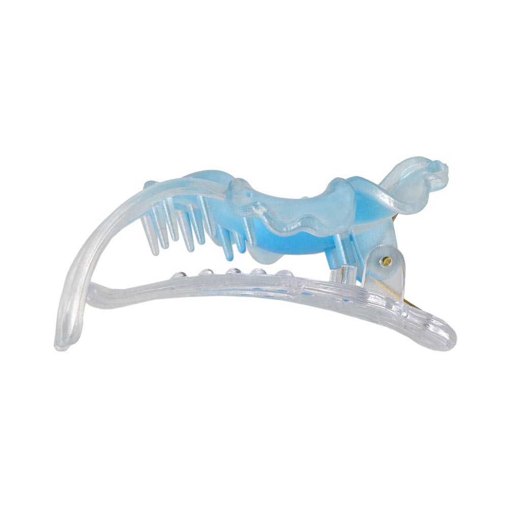 Translucent Hibiscus Hair Claw Clip